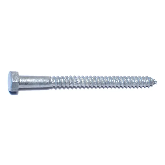 5/16″ x 4″ Hot Dip Galvanized Steel Hex Head Lag Screws