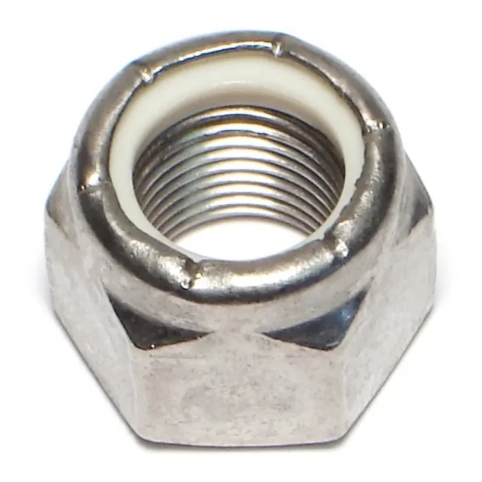 5/8″-18 18-8 Stainless Steel Fine Thread Nylon Insert Lock Nuts