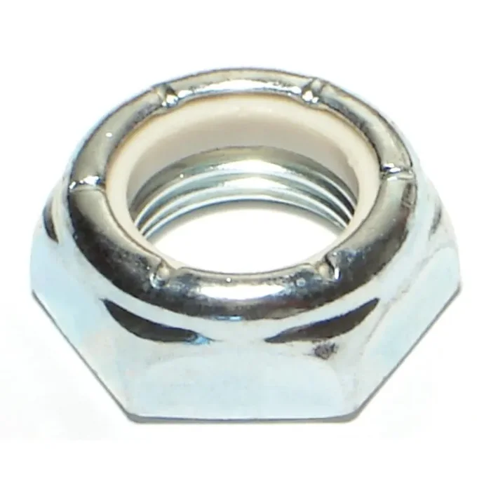 5/8″-18 Zinc Plated Grade 2 Steel Fine Thread Nylon Thin Lock Nuts