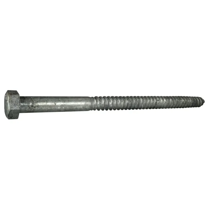 5/8″ x 10″ Hot Dip Galvanized Steel Hex Head Lag Screws
