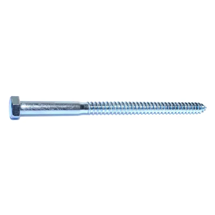 5/8″ x 10″ Zinc Plated Grade 2 / A307 Steel Hex Head Lag Screws