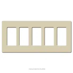 5 Decor Plastic Screwless Wall Switch Cover Lutron – Ivory