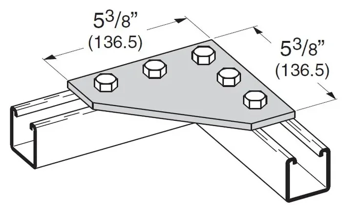 5-hole Corner gussett