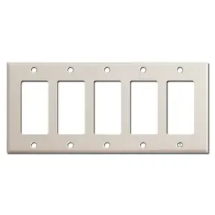 5 Rocker Switch Plate – Light Almond