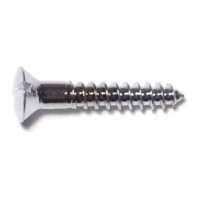 5 x 3/4″ Brass Slotted Oval Head Wood Screws