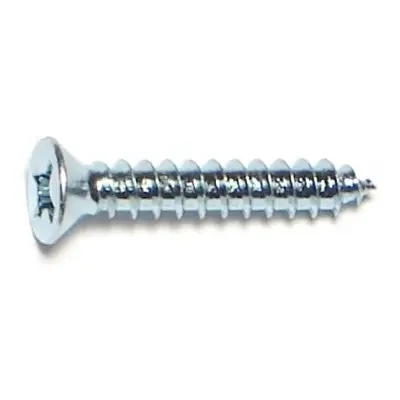 5 x 3/4″ Zinc Plated Steel Phillips Flat Head Hinge Screws