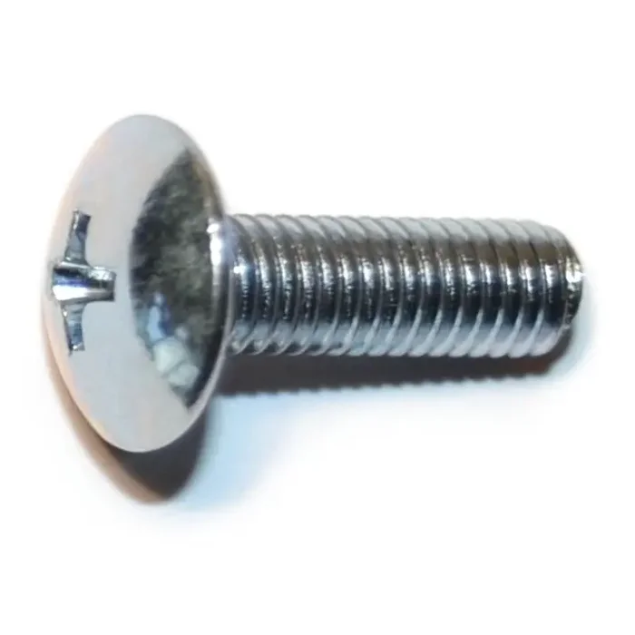 5mm-0.8 x 16mm Zinc Plated Class 4.8 Steel Coarse Thread Phillips Truss Head Machine Screws