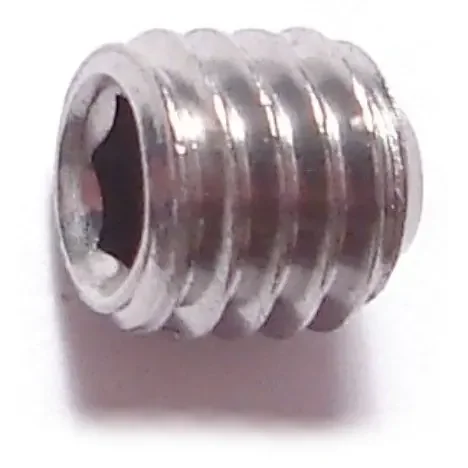 5mm-0.80 x 5mm A2 Stainless Steel Coarse Thread Cup Point Hex Socket Headless Set Screws
