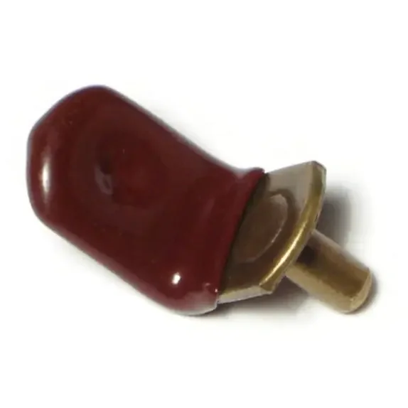 5mm x 1/2″ x 13mm Bronze with Brown Cover Shelf Rest