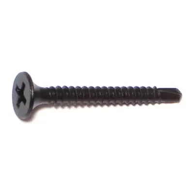 6-20 x 1-1/4″ Black Phosphate Steel Phillips Bugle Head Self-Drilling Screws
