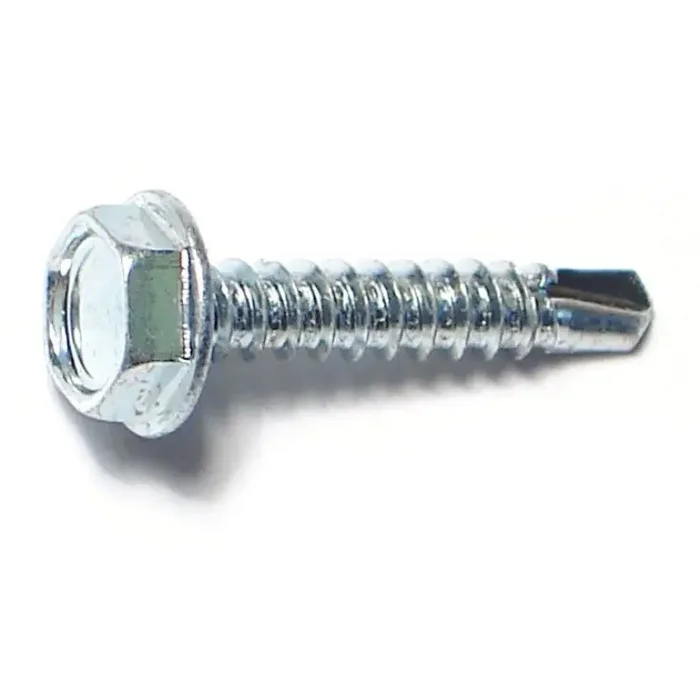 6-20 x 3/4″ Zinc Plated Steel Hex Washer Head Self-Drilling Screws
