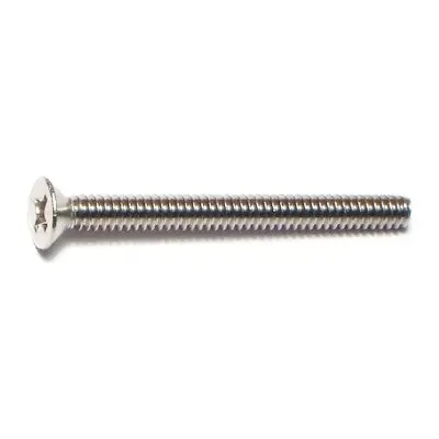 6-32 x 1-1/2″ 18-8 Stainless Steel Coarse Thread Phillips Flat Head Machine Screws