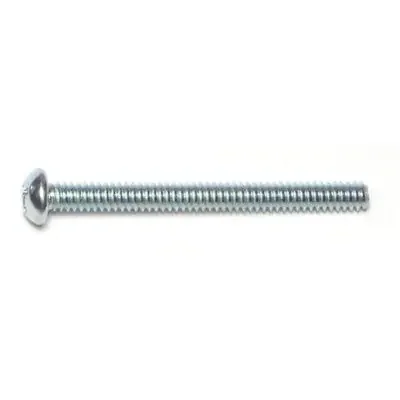 6-32 x 1-1/2″ Zinc Plated Steel Coarse Thread Phillips Round Head Machine Screws