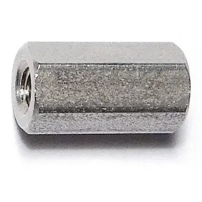 6-32 x 1/2″ 18-8 Stainless Steel Coarse Thread Coupling Nuts