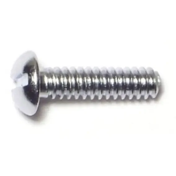 6-32 x 1/2″ Steel Coarse Thread Slotted Round Head Machine Screws