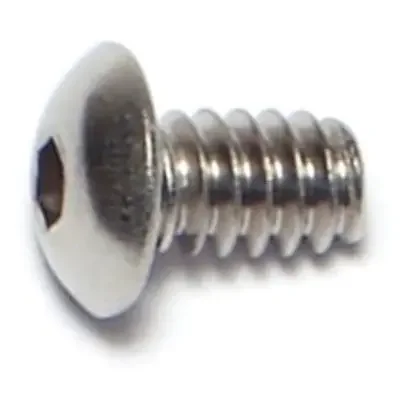 6-32 x 1/4″ 18-8 Stainless Steel Coarse Thread Button Head Socket Cap Screws
