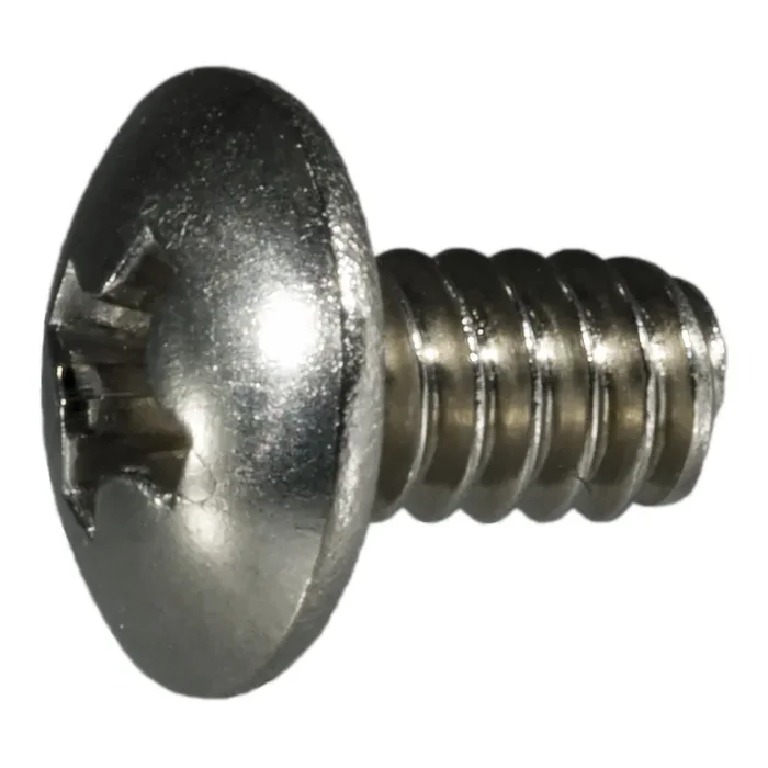 6-32 x 1/4″ 18-8 Stainless Steel Coarse Thread Phillips Truss Head Machine Screws