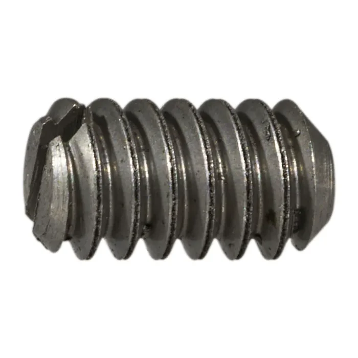 6-32 x 1/4″ Steel Coarse Thread Slotted Headless Set Screws