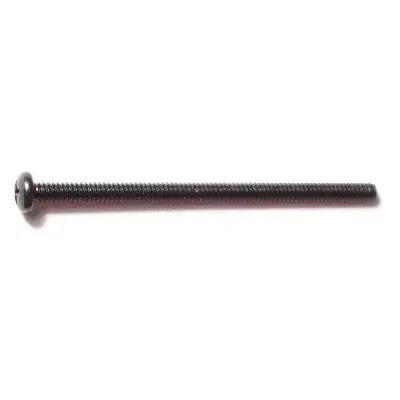 6-32 x 2-1/2″ Black Oxide Steel Coarse Thread Phillips Pan Head Machine Screws