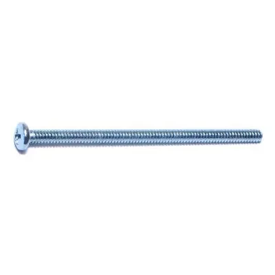 6-32 x 2-1/2″ Zinc Plated Steel Coarse Thread Phillips Pan Head Machine Screws