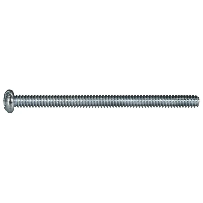 6-32 x 2″ Zinc Plated Steel Coarse Thread Combo Round Head Machine Screws