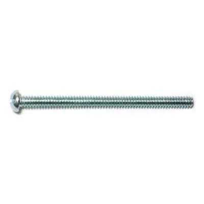 6-32 x 2″ Zinc Plated Steel Coarse Thread Slotted Round Head Machine Screws