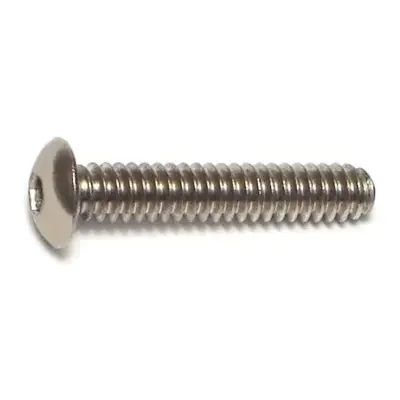 6-32 x 3/4″ 18-8 Stainless Steel Coarse Thread Button Head Socket Cap Screws