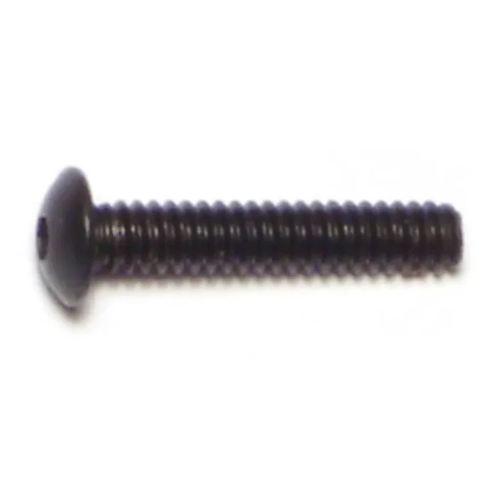 6-32 x 3/4″ Plain Steel Coarse Thread Button Head Socket Cap Screws