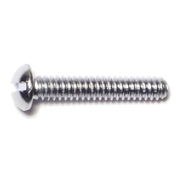 6-32 x 3/4″ Steel Coarse Thread Slotted Round Head Machine Screws