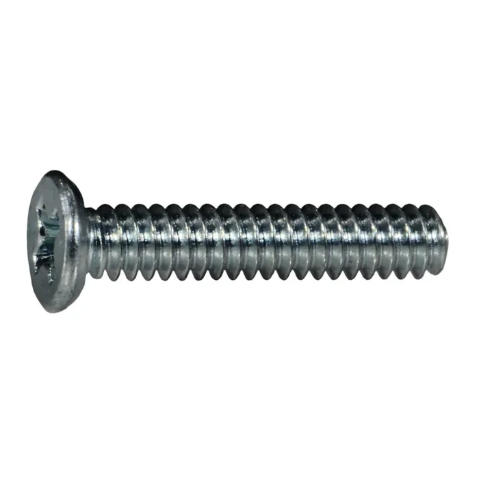 6-32 x 3/4″ Zinc Plated Steel Coarse Thread Phillips Flat Undercut Head Machine Screws