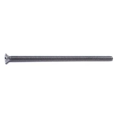 6-32 x 3″ 18-8 Stainless Steel Coarse Thread Phillips Flat Head Machine Screws