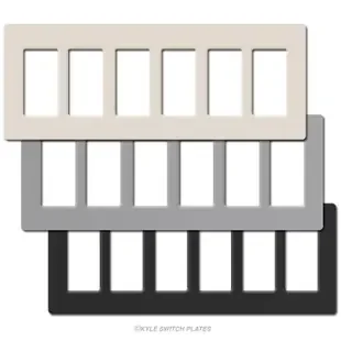 6 Decor Screwless Plastic Wall Switchplate Covers Lutron
