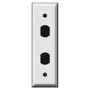 6 Inch Tall Narrow Two Opening Despard Switch Plates