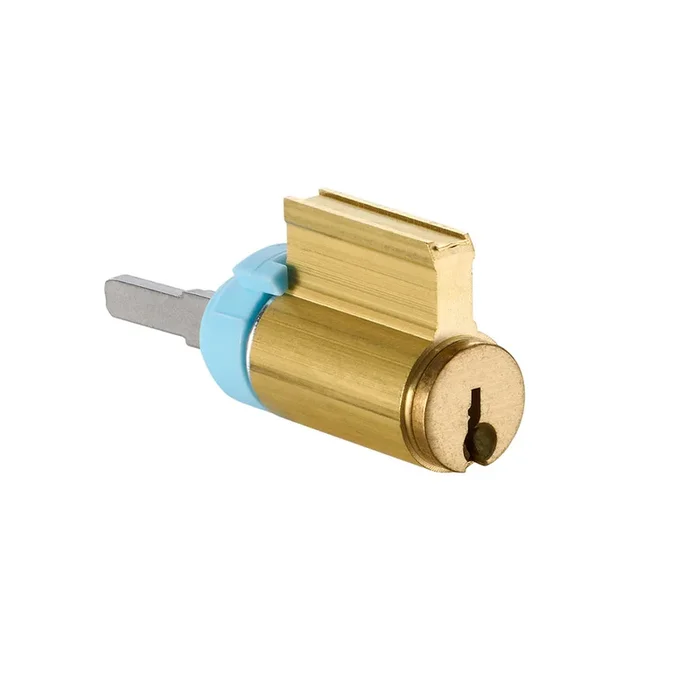 6 Pin Key in Lever Cylinder with LK Keyway – Satin Brass Finish