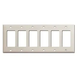 6 Rocker Switch Plate Cover – Light Almond