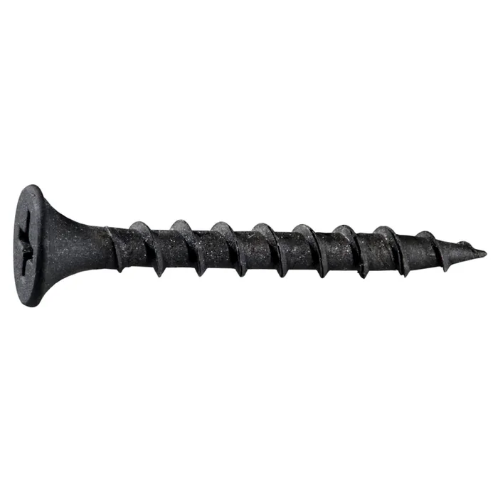 6 x 1-1/4″ Black Phosphate Steel Coarse Thread Phillips Bugle Head Drywall Screws