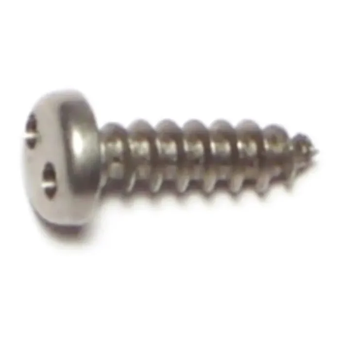 6 x 1/2″ 18-8 Stainless Steel Spanner Security Pan Head Sheet Metal Screws