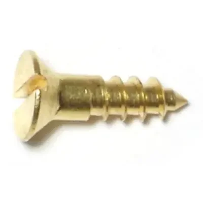 6 x 1/2″ Brass Slotted Oval Head Wood Screws