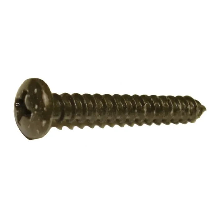 6 x 1″ Black Steel Phillips Pan Head Sheet Metal Screws