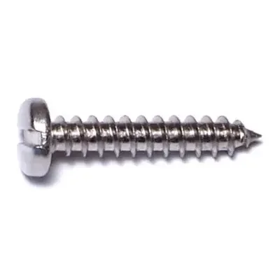6 x 3/4″ 18-8 Stainless Steel Slotted Pan Head Sheet Metal Screws