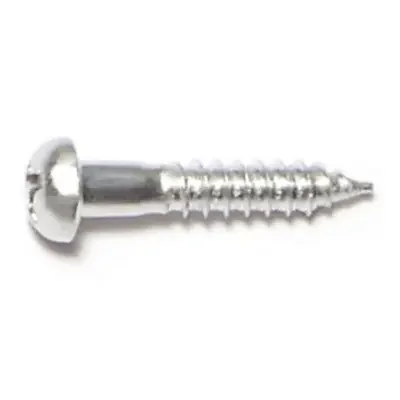 6 x 3/4″ Aluminum Phillips Round Head Wood Screws