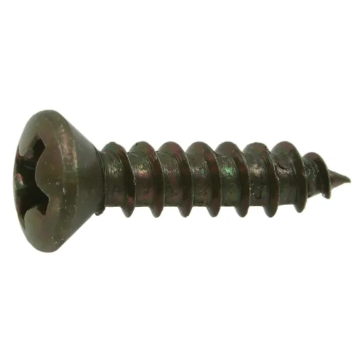 6 x 5/8″ Steel Phillips Oval Head Decorative Sheet Metal Screws