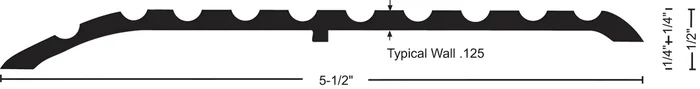 60″ Mill Aluminum Offset Threshold – NGP Weatherstripping