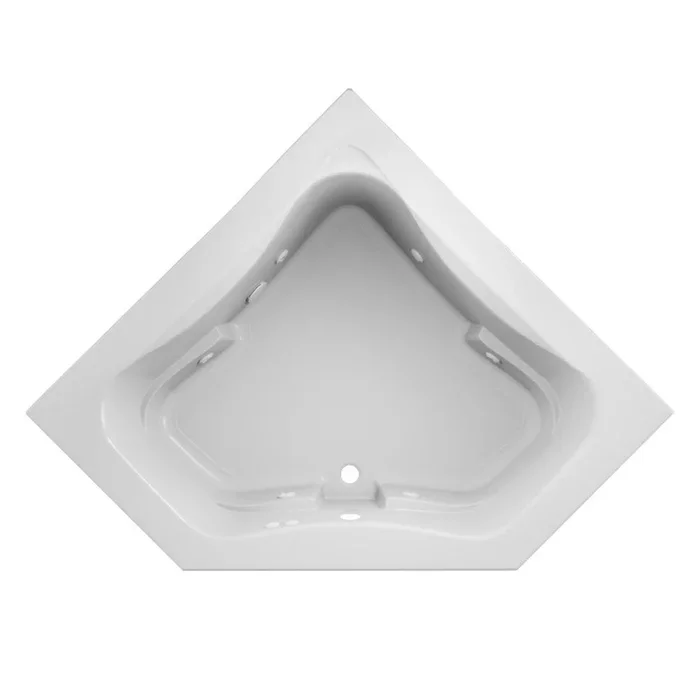 60 x 60 in. Whirlpool Corner Bathtub in White – Jacuzzi