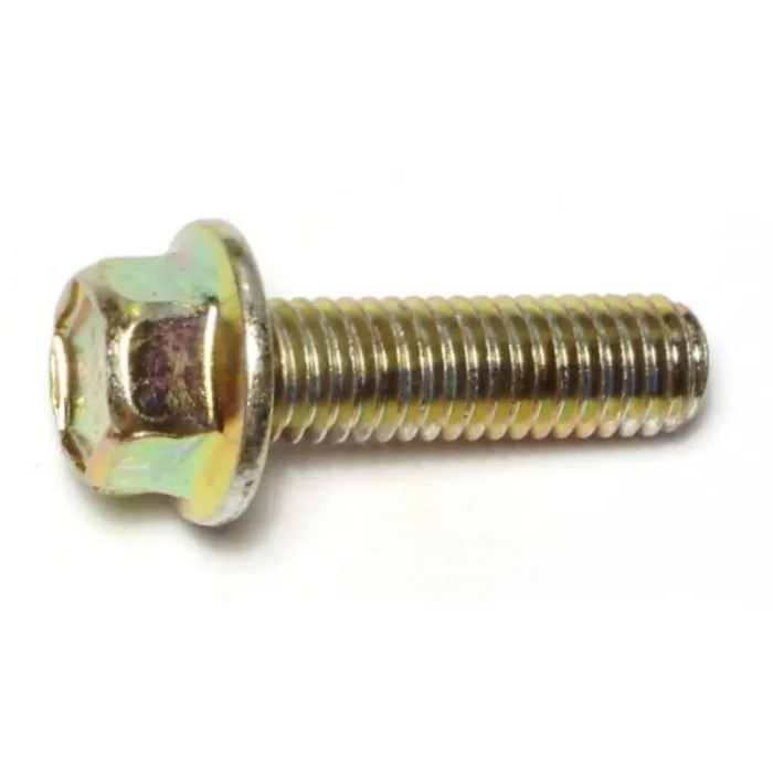 7/16″-14 x 1-1/2″ Zinc Plated Grade 8 Steel Coarse Thread Hex Washer Head Flange Bolts