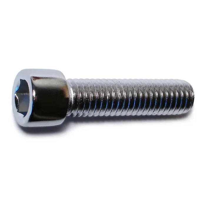 7/16″-14 x 1-3/4″ Chrome Plated Steel Coarse Thread Smooth Head Socket Cap Screws