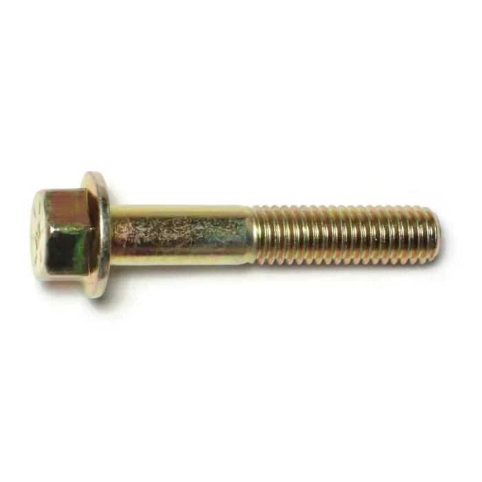 7/16″-14 x 2-1/2″ Zinc Plated Grade 8 Steel Coarse Thread Hex Washer Head Flange Bolts