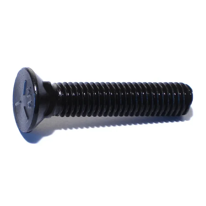 7/16″-14 x 2-1/4″ Plain Grade 5 Steel Coarse Thread Flat Head Plow Bolts