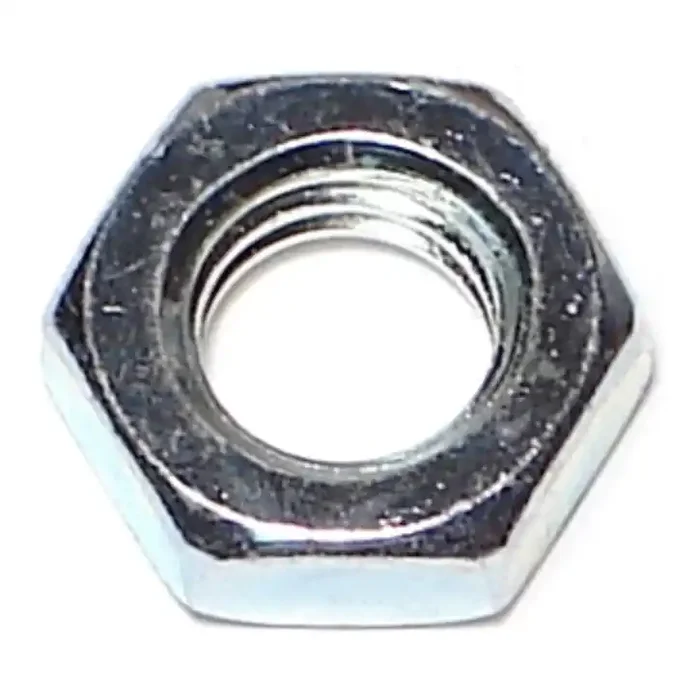 7/16″-14 x 25/32″ Zinc Plated Steel Coarse Thread Hex Jam Nuts