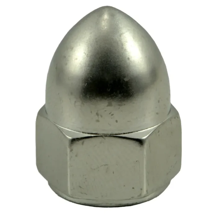 7/16″-20 Polished 18-8 Stainless Steel Fine Thread Acorn Nuts